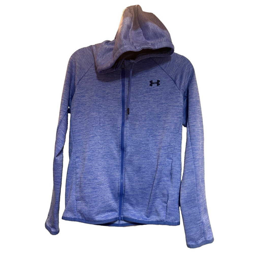 Under‎ Armour Storm1 Womans Full Zip Hoodie Blue XS Cold Gear Loose